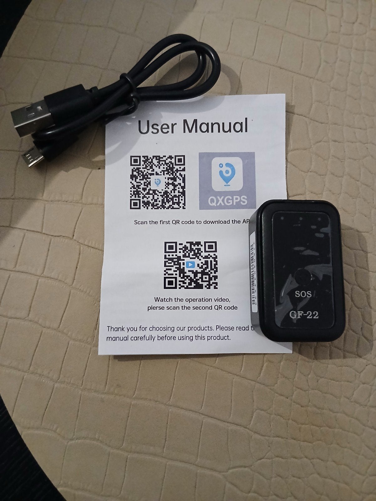 Mini GPS Tracker GF-22 met SOS-functie en QXGPS App, Auto diversen, Achteruitrijcamera's, Ophalen of Verzenden, Draadloos, Nieuw