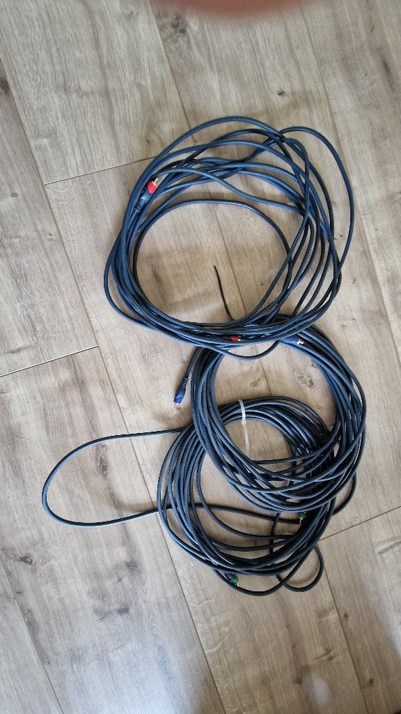tulp kabel 3 x 10 meter (los), Ophalen, Zo goed als nieuw, 10 meter of meer, Luidsprekerkabel