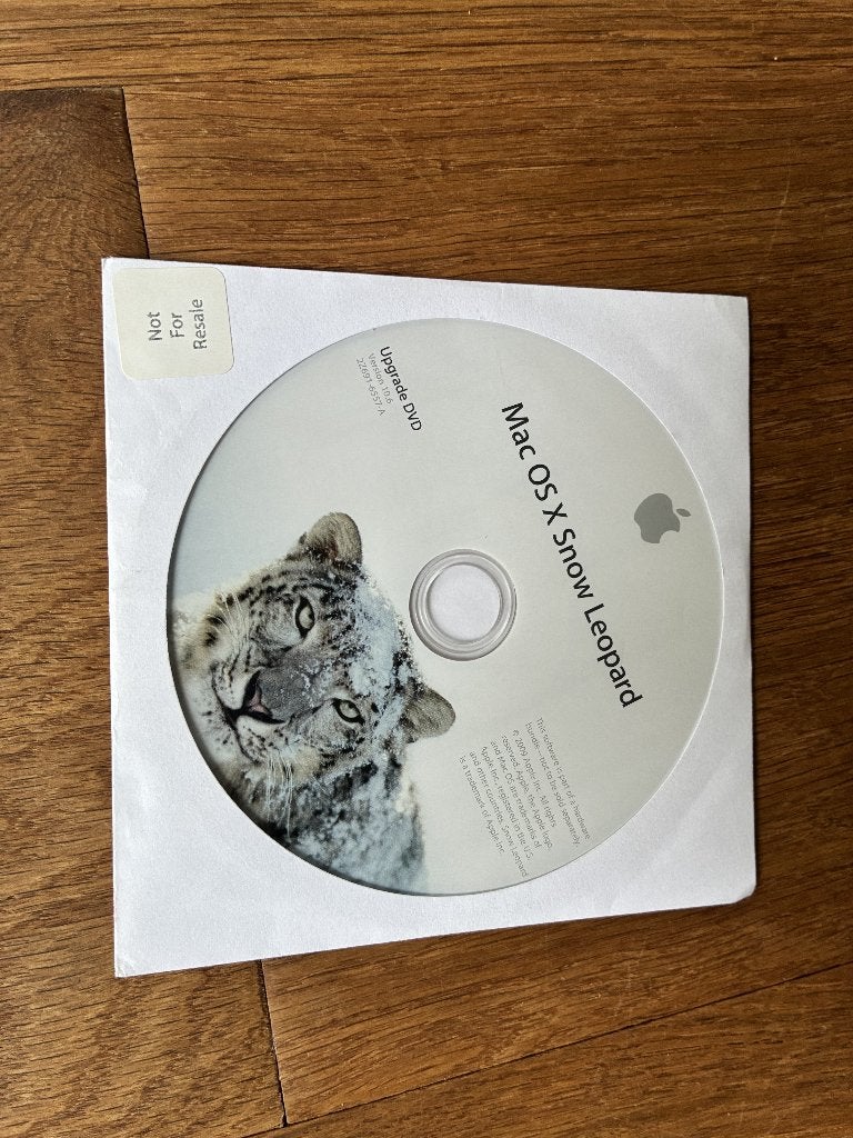 Mac Snow Leopard Upgrade DVD - vintage, Computers en Software, Besturingssoftware, Ophalen of Verzenden, Zo goed als nieuw, MacOS