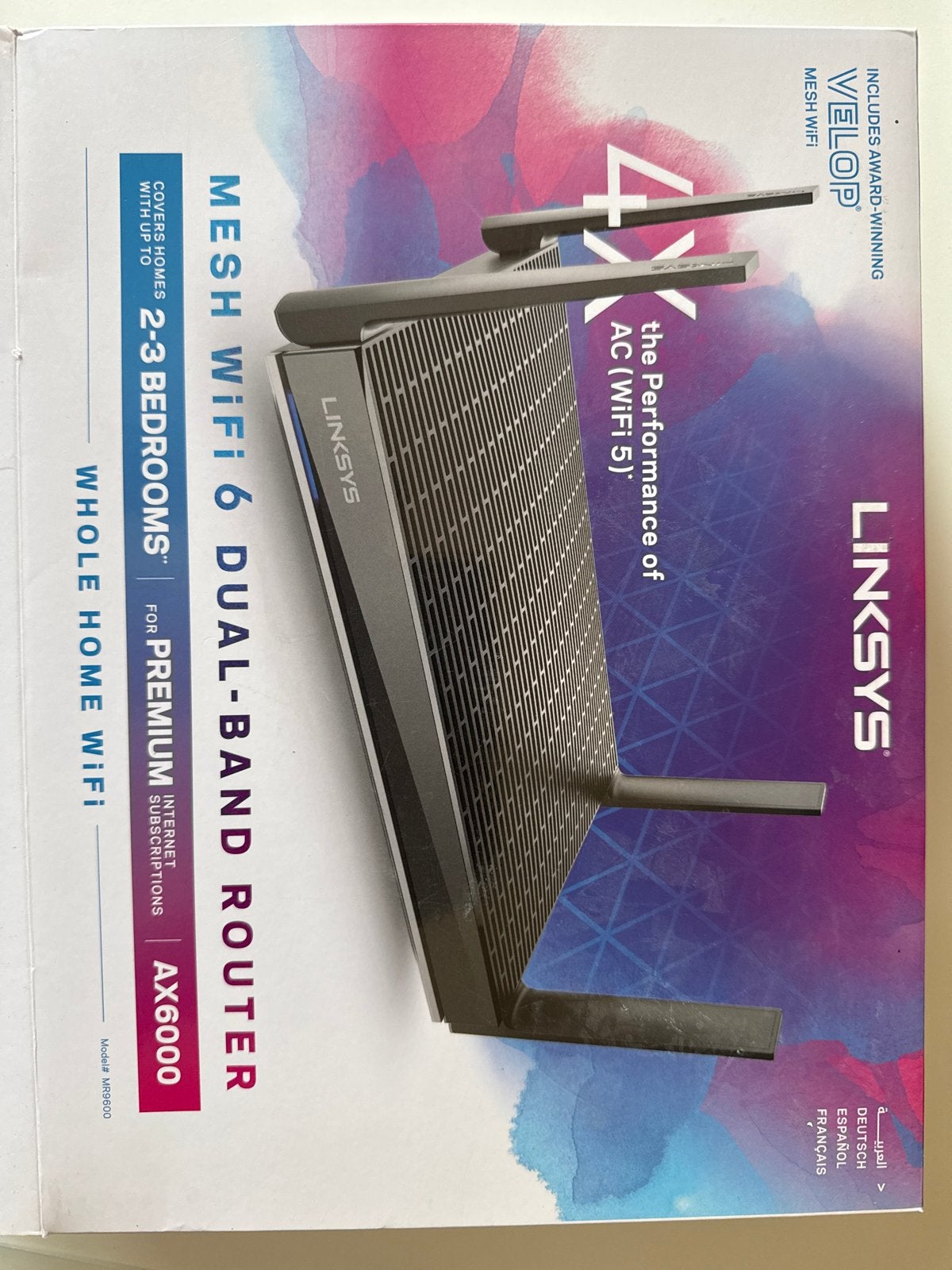 Linksys Velop AX6000 WiFi 6 Dual-Band Router, Ophalen, Zo goed als nieuw, Router