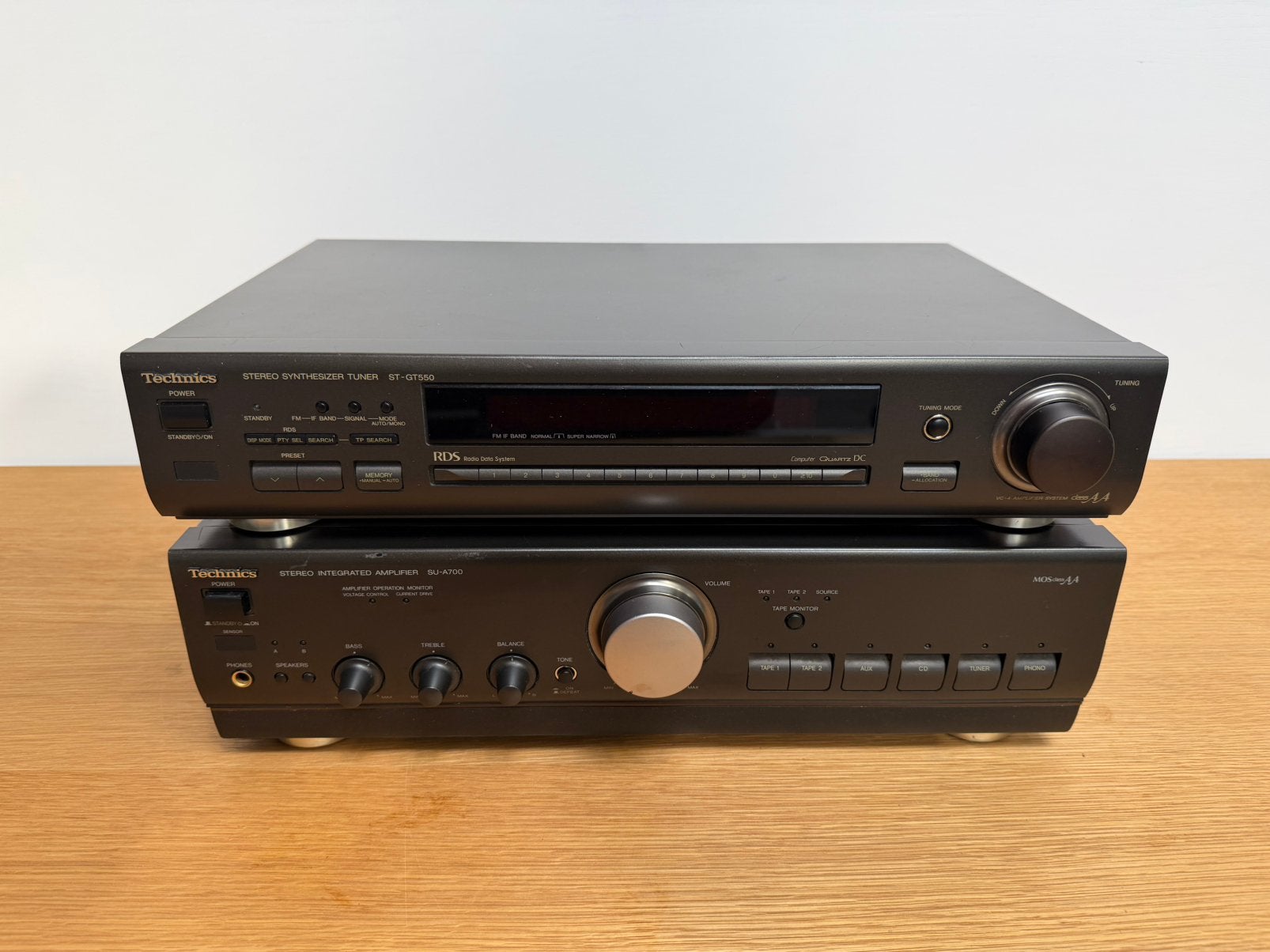 Technics SU-A700 versterker + ST-GT550 tuner, Overige merken, Tuner of Radio, Zo goed als nieuw, Losse componenten