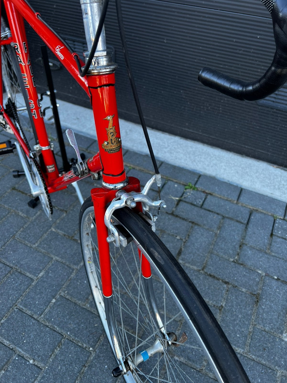Raleigh sirocco nette staat! Orangje rood racefiets vintage, Overige merken, 28 inch, Velgrem, Ophalen of Verzenden