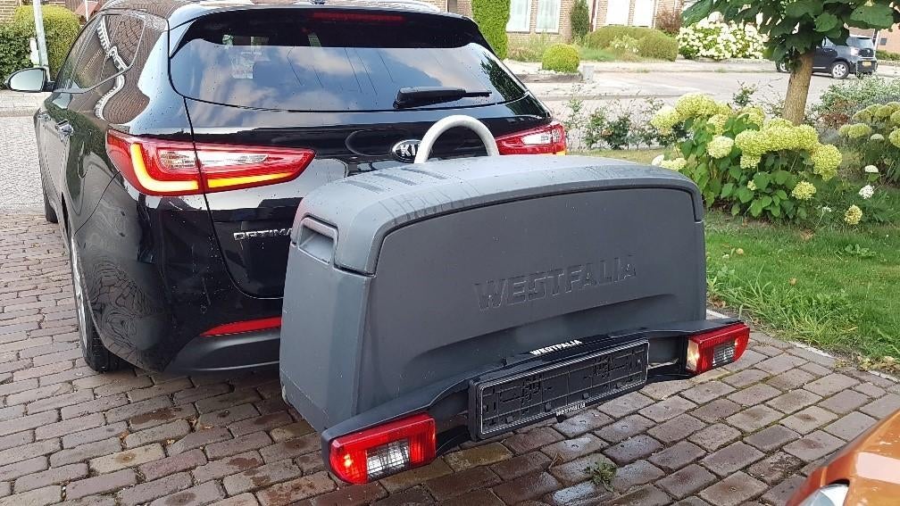 Bagagebox voor op de trekhaak (te huur), Ophalen, Gebruikt