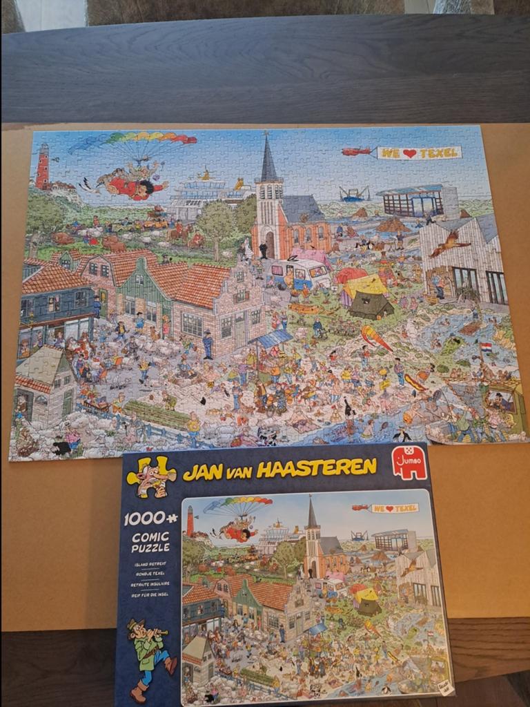 Jan van Haasteren 'Rondje Texel', Ophalen of Verzenden, 500 t/m 1500 stukjes, Zo goed als nieuw, Legpuzzel