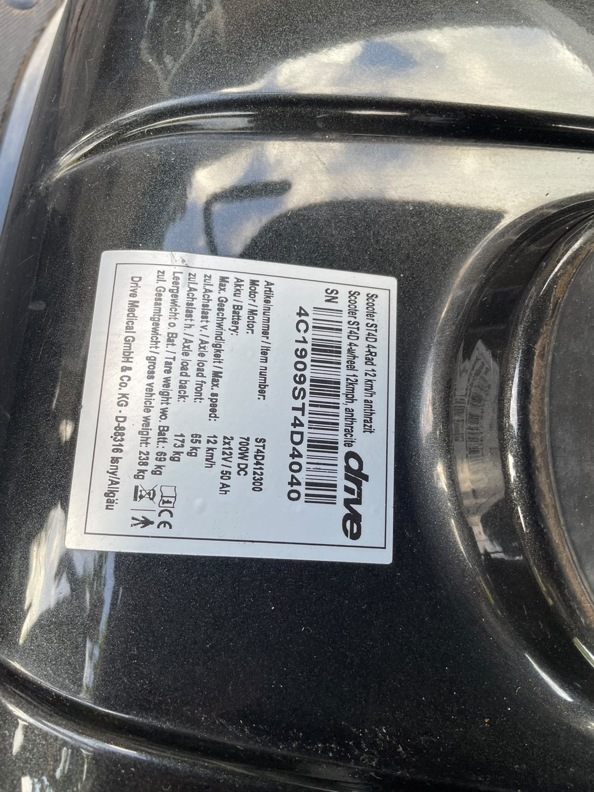 Scootmobiel ST4D 4 wieler, Diversen, Ophalen, Gebruikt, Drive, 26 t/m 35 km