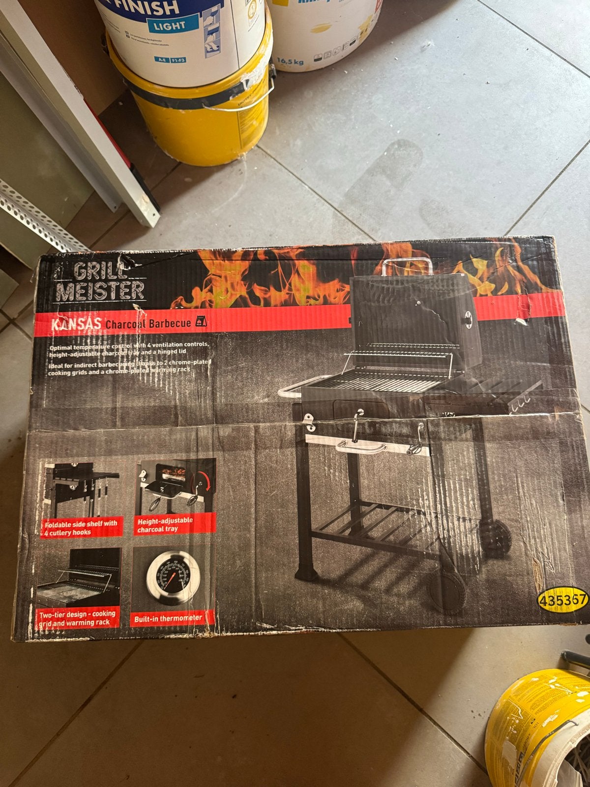 Grillmeister Kansas Houtskool Barbecue - Nieuw in doos, Ophalen, Nieuw