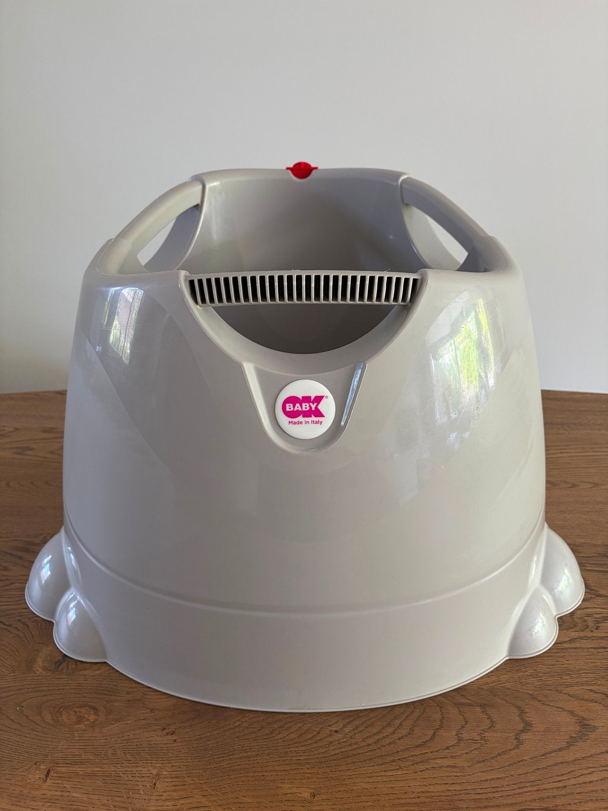 OKbaby Opla Douchezitje kleur lichtgrijs, Ophalen, Zo goed als nieuw, Badje