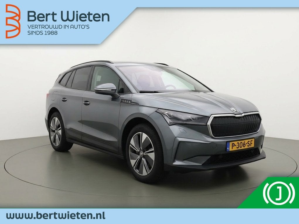 Skoda Enyaq iV 60 | Geen import | Trekhaak | Stoelverwarming, Automaat, Gebruikt, Zwart, https://media-marktplaats.export.dv.nl/23618867453/23168