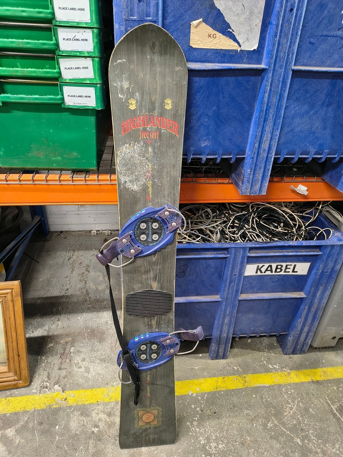 Vintage Highlander freesurf snowboard, Sport en Fitness, Snowboarden, Ophalen, Gebruikt, ., Board