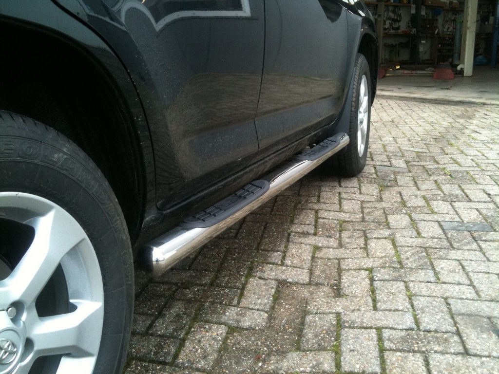 Toyota Prado Sidebars rechte buis 70 mm met opstapjes, Niet ingevuld, Niet ingevuld, Niet ingevuld