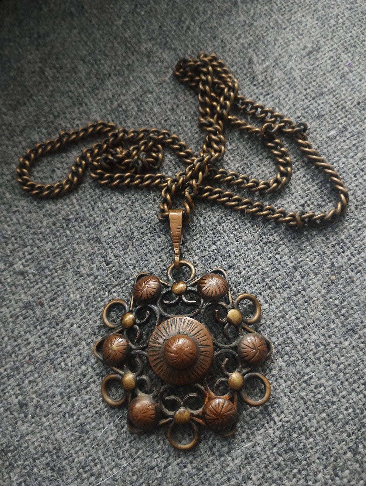 Vintage design ketting hannu ikonen of pentti sarpaneva, Verzenden, Zo goed als nieuw, Zilver, Overige materialen