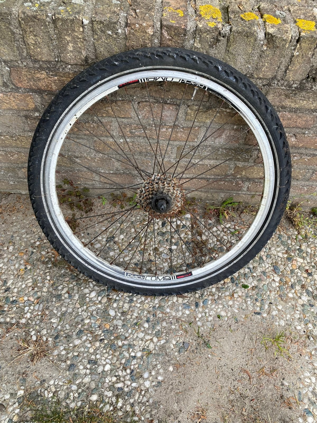 Gebruikt fietswiel met band en cassette, Wiel, Gebruikt, Kinderfiets, Ophalen of Verzenden