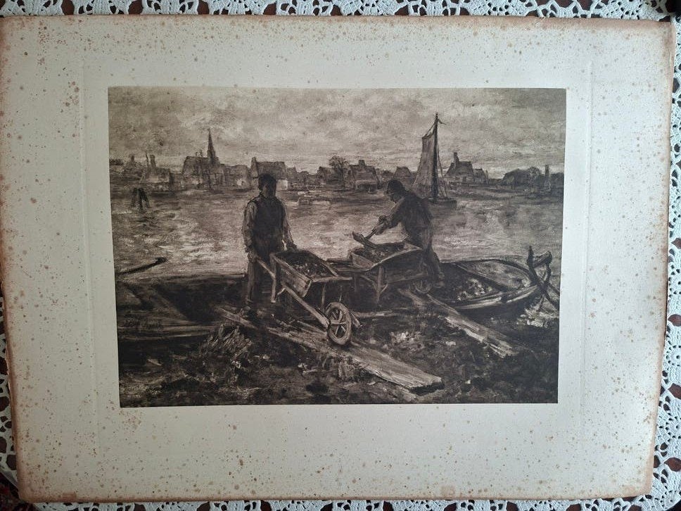 Fotolitho Jozef Israëls, Antiek en Kunst, Kunst | Etsen en Gravures, Ophalen of Verzenden