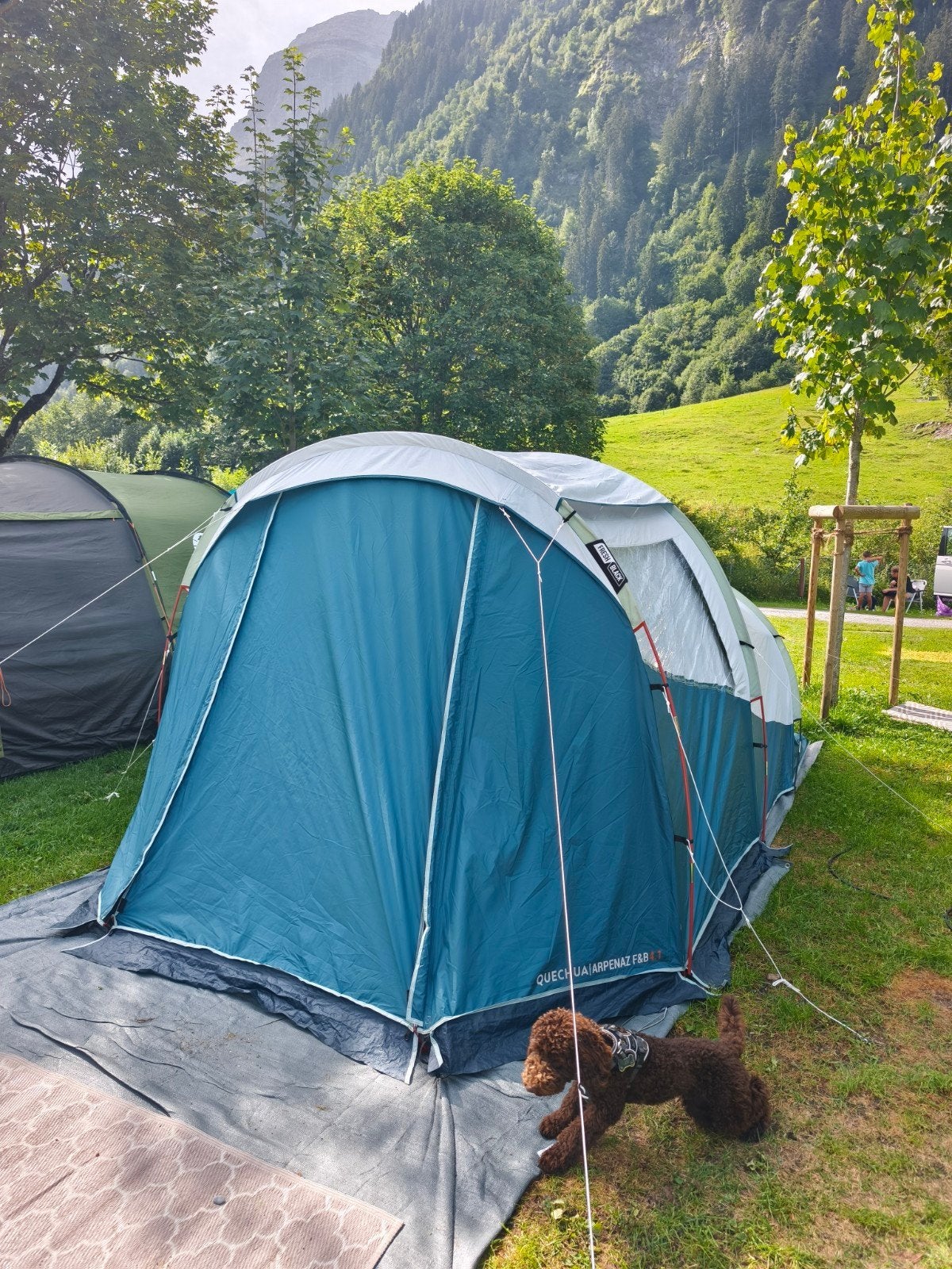 Tent quechua arpenaz f&b 4.1, Caravans en Kamperen, Tenten, Ophalen, Zo goed als nieuw