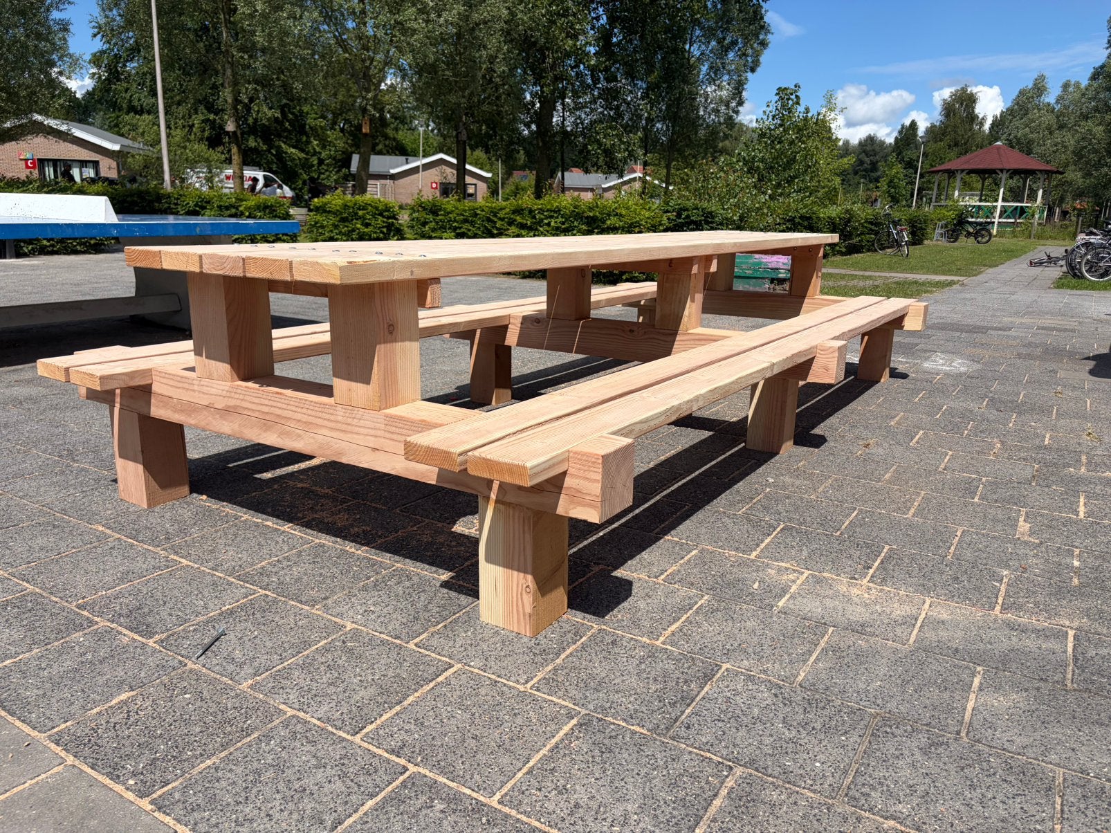 Picknicktafel, Tuin en Terras, Picknicktafels, Ophalen, Nieuw, Rechthoekig, Hout