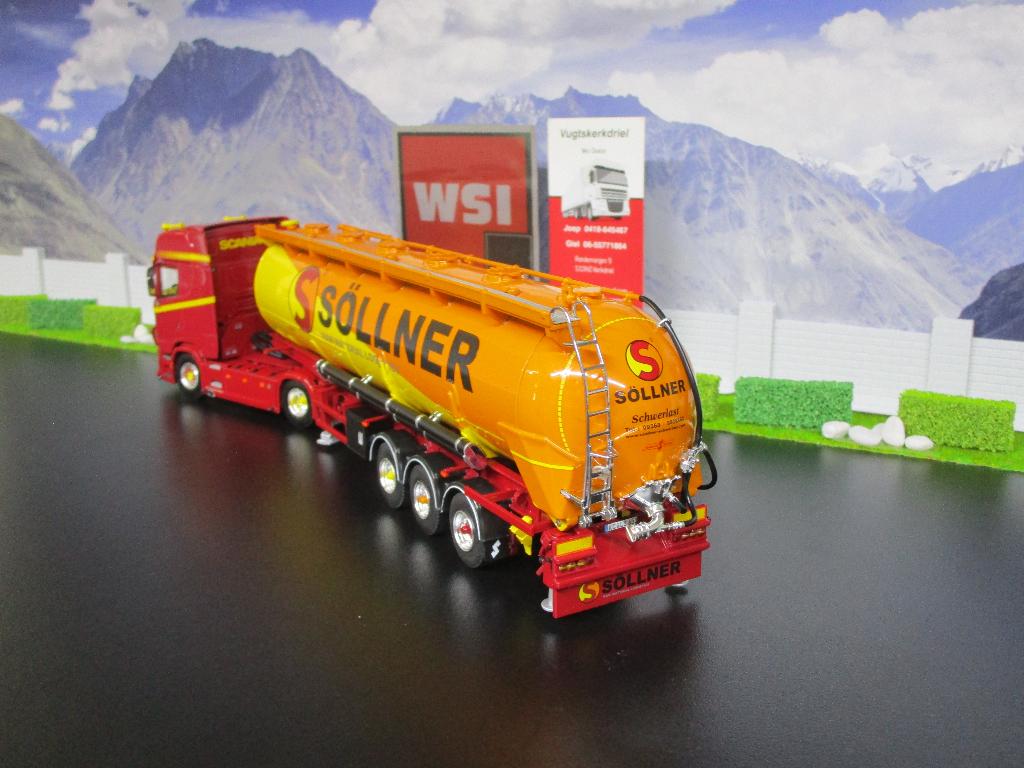 Wsi 01-2761 Sollner , Scania S Highline CS20H, Hobby en Vrije tijd, Modelauto's | 1:50, Ophalen, Nieuw, Bus of Vrachtwagen, Wsi