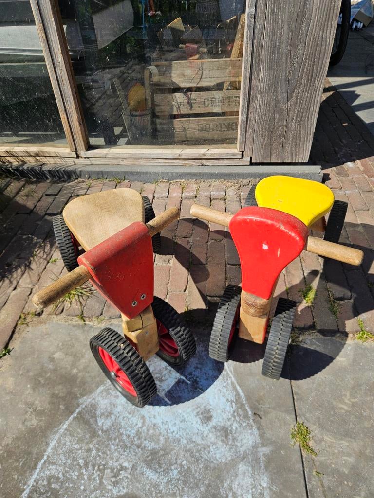 Houten loopfietsjes - Set van 2, Ophalen of Verzenden, Gebruikt, Loopfiets
