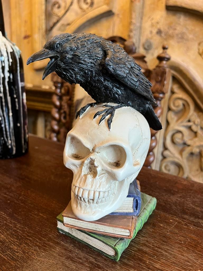 Poe's Raven schedel, Raaf Edgar Allan Poe - Alchemy Gothic, Ophalen of Verzenden, Nieuw