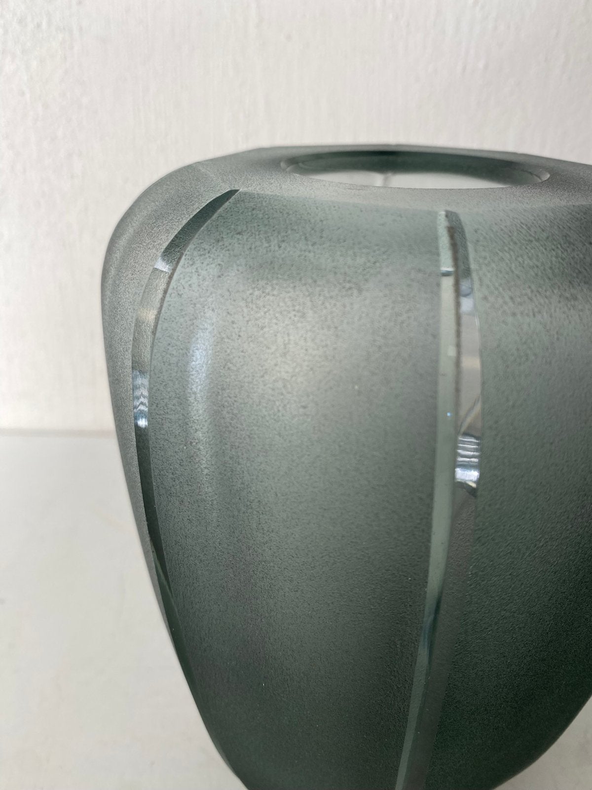 Glazen Copier vaas Slijpsel 642 , jaren 40, Antiek en Kunst, Ophalen of Verzenden
