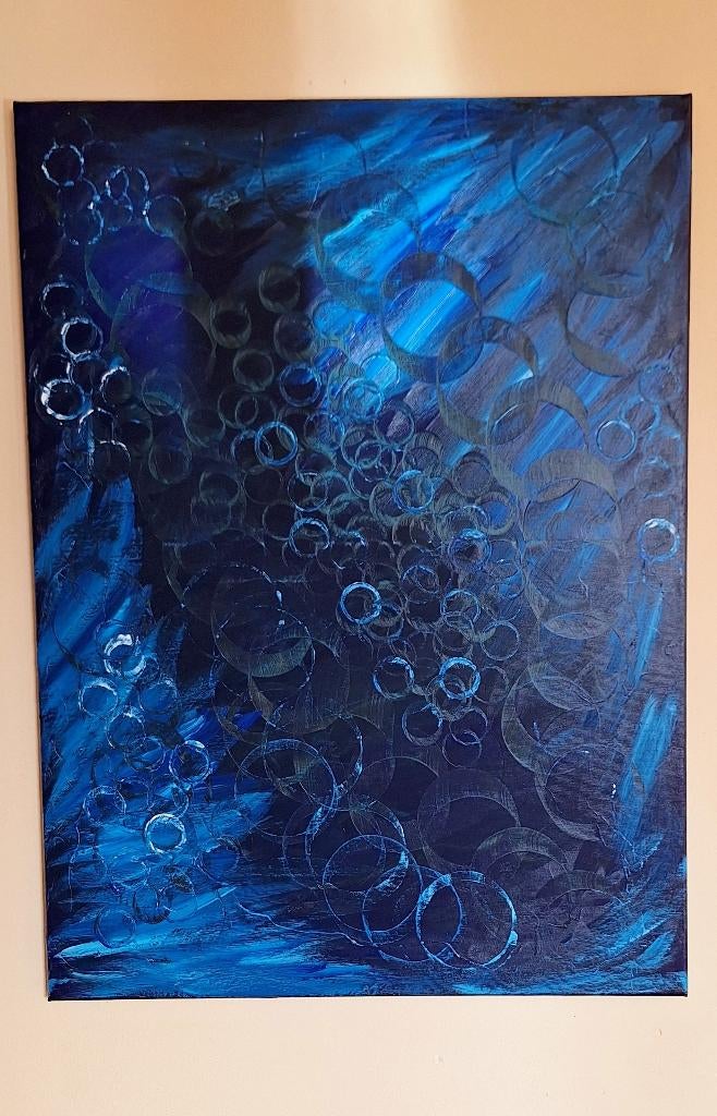Schilderij acrylverf op canvasdoek, Ophalen of Verzenden
