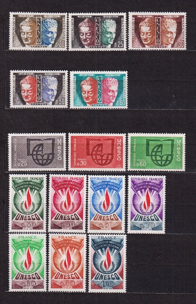 Frankrijk Dienstzegels UNESCO 1960-1985 **, Ophalen, Postfris