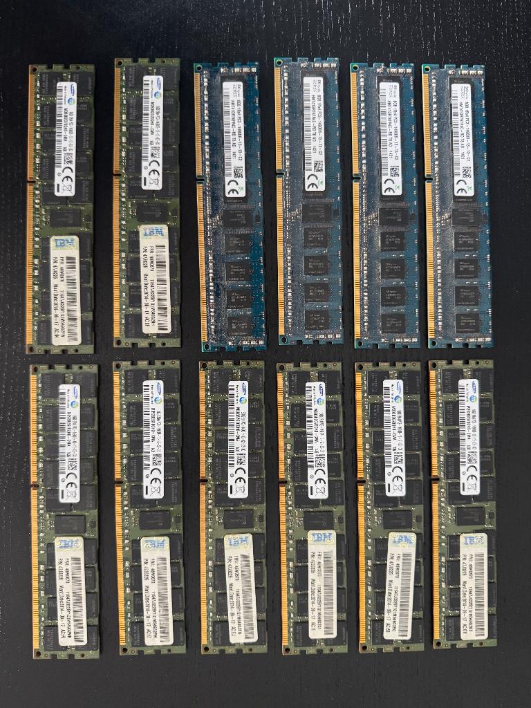 1,50€ per GB DDR3 ECC RDIMM RAM, Server, DDR3, Ophalen of Verzenden, Zo goed als nieuw