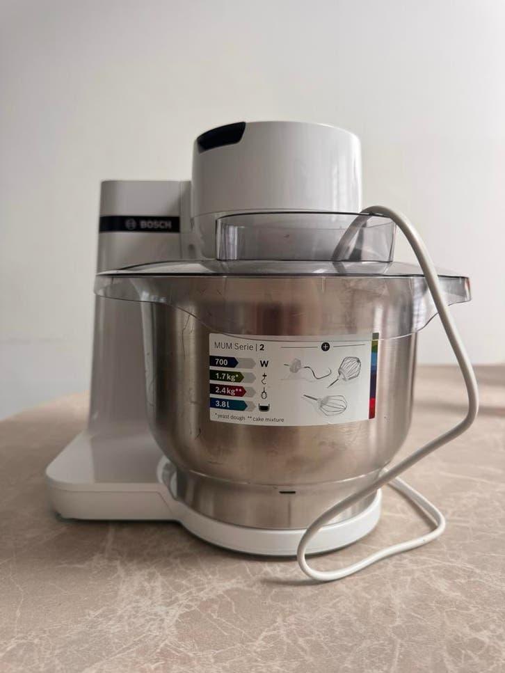Bosch MUM Serie 2 MUMS2AW00 Keukenmachine - Zo goed als nieu, 3 tot 4 liter, Ophalen of Verzenden, Zo goed als nieuw, 3 snelheden of meer