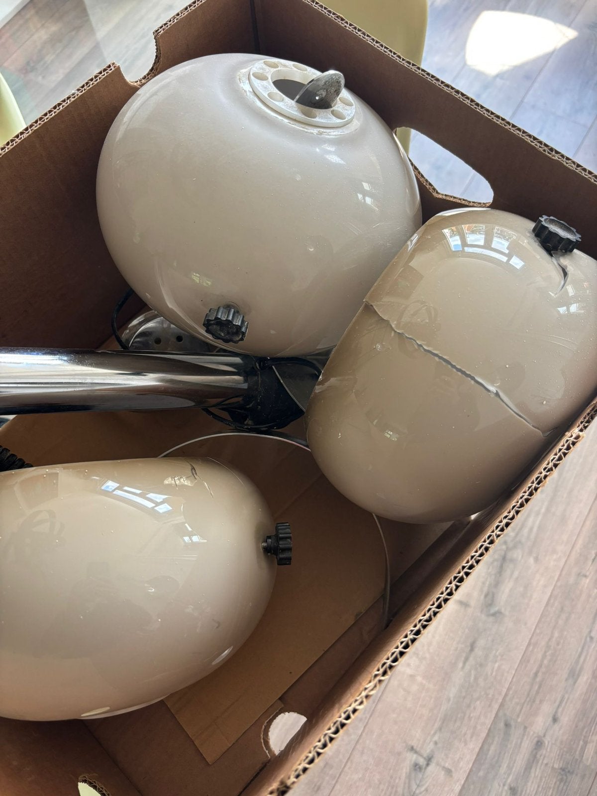 Vintage dijkstra hanglamp, Ophalen of Verzenden, Gebruikt, Minder dan 50 cm