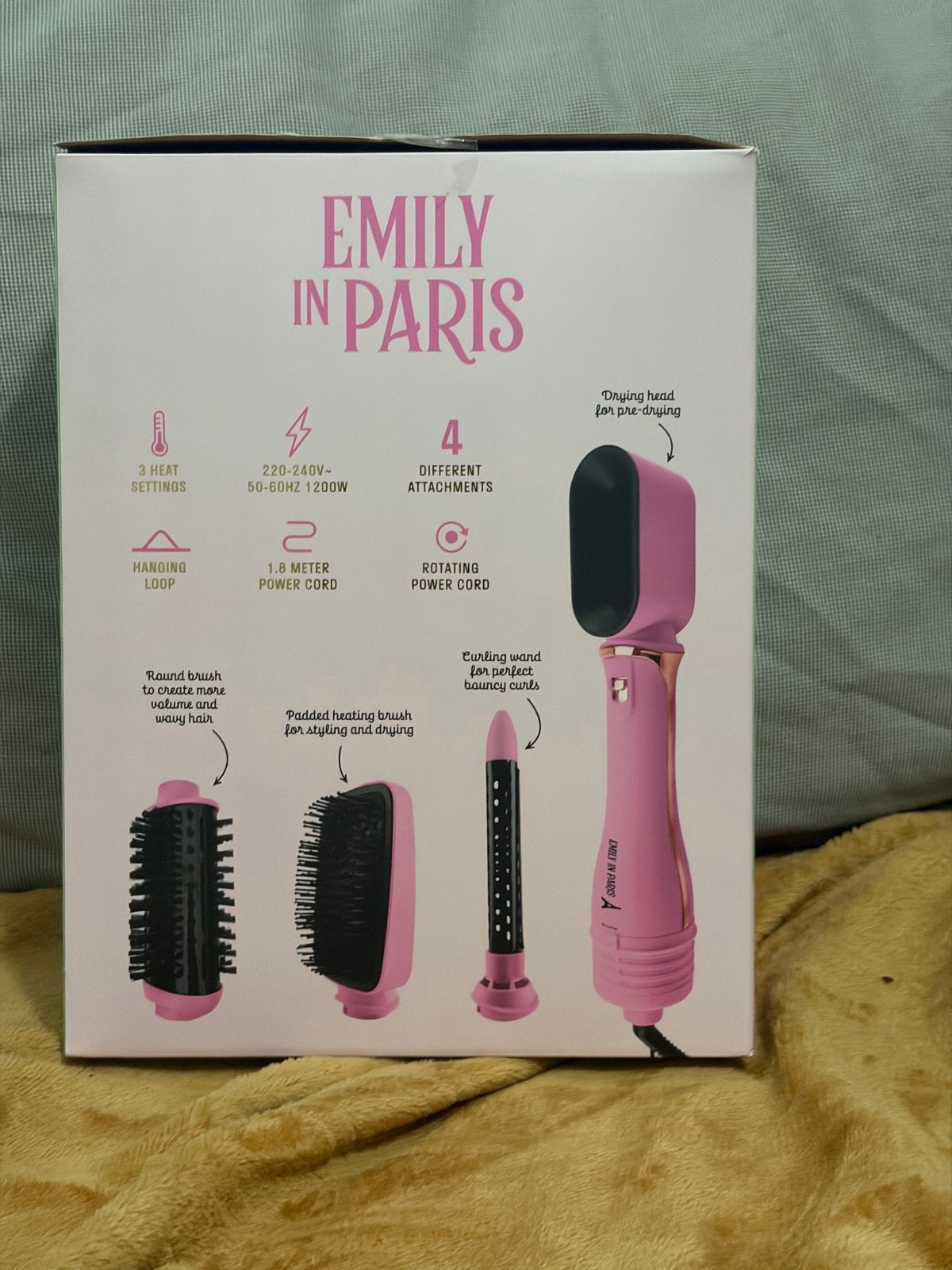 Emily in Paris 4-in-1 Föhnborstel Set - Nieuw, Ophalen, Nieuw, Haarverzorging