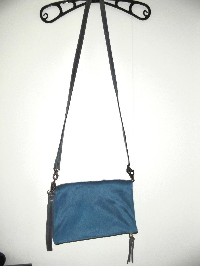 Femmes du Sud schoudertas, Ophalen of Verzenden, Zo goed als nieuw, Blauw, Schoudertasje