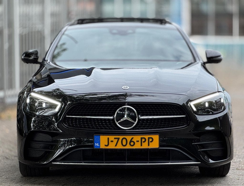 Mercedes-Benz E-klasse AMG Pano Burmester Drive Pilot Memory, Gebruikt, Euro 6, 4 cilinders, Zwart
