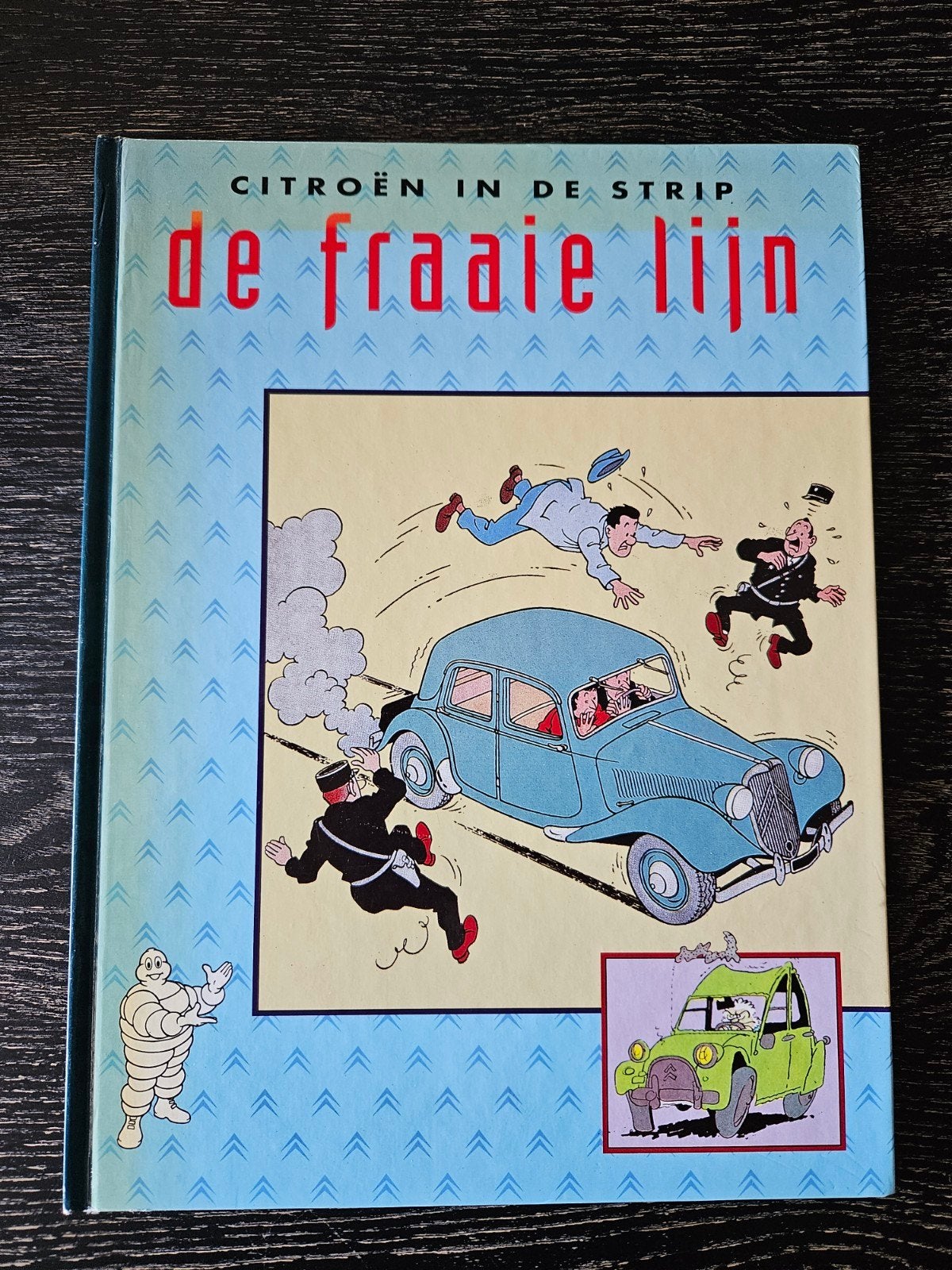 Citroën in de Strip: De Fraaie Lijn - Stripboek, Boeken, Eén stripboek, Ophalen of Verzenden, Zo goed als nieuw, Hergé, Edgar P. Jacobs, Franquin, Bob de Moor, Martin Lodewijk