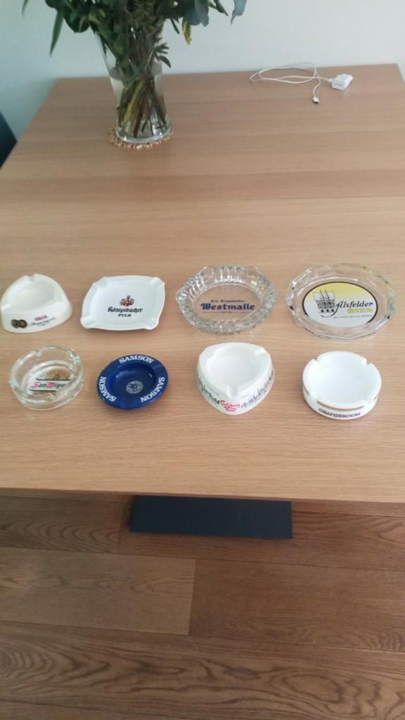 8 asbakken, Verzamelen, Biermerken, Ophalen of Verzenden, Zo goed als nieuw, Overige merken