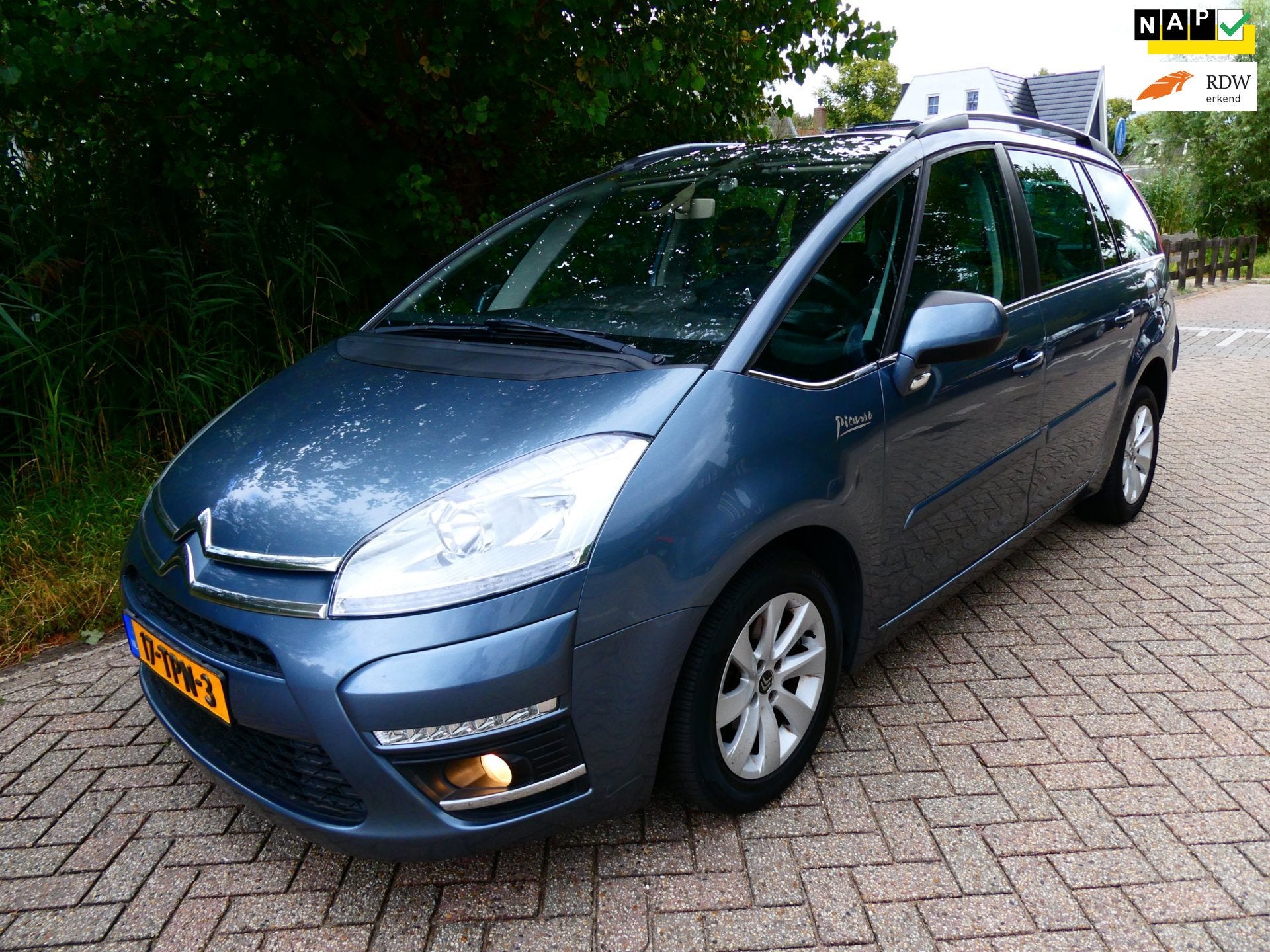 Citroen Grand C4 Picasso 1.6 Automaat 7-persoons Clima Cruis, Euro 5, Gebruikt, Zwart, 7 stoelen