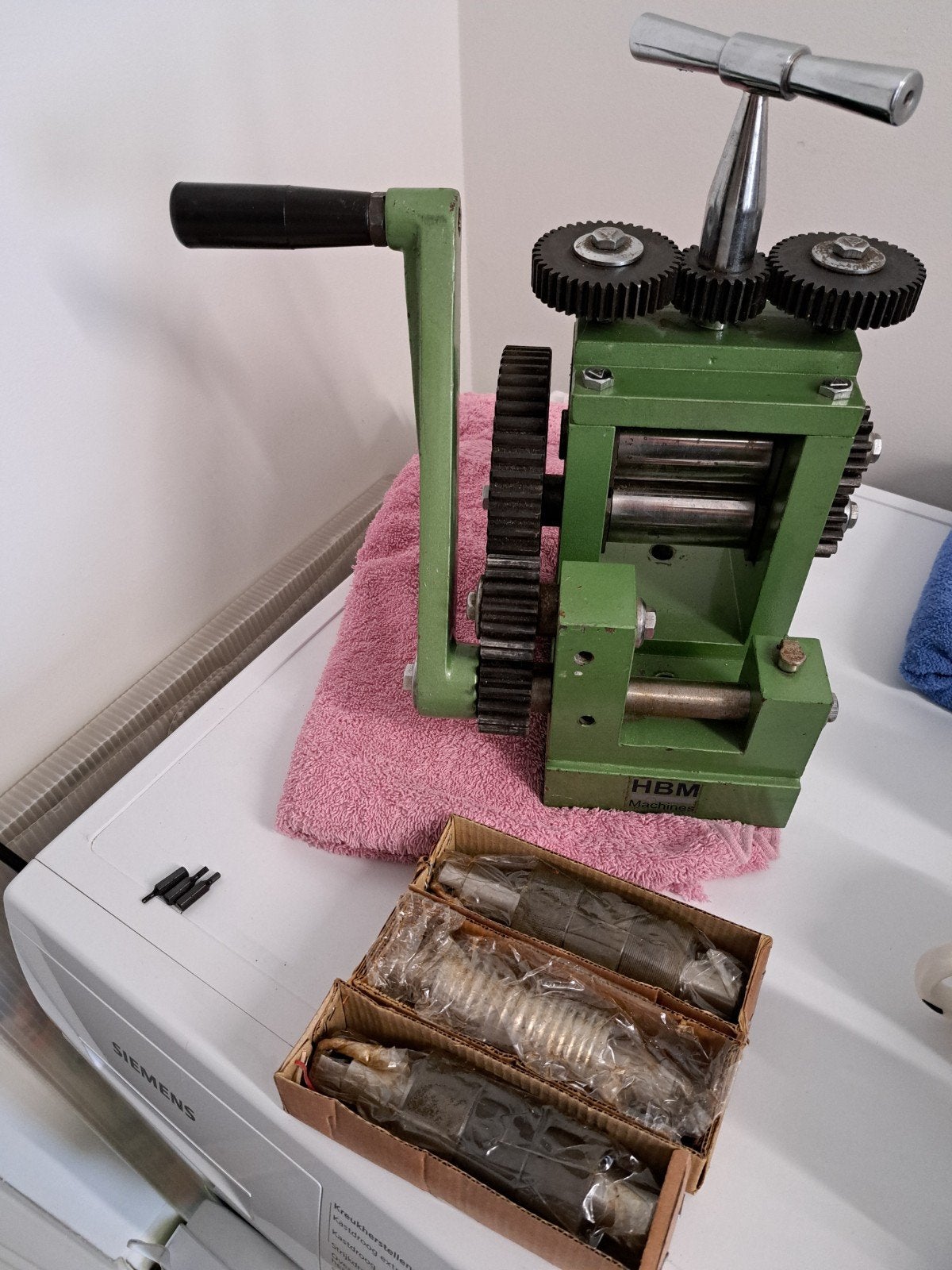 HBM Walsmachine voor metaalbewerking, Doe-het-zelf en Verbouw, Gereedschap | Overige machines, Ophalen of Verzenden, Gebruikt