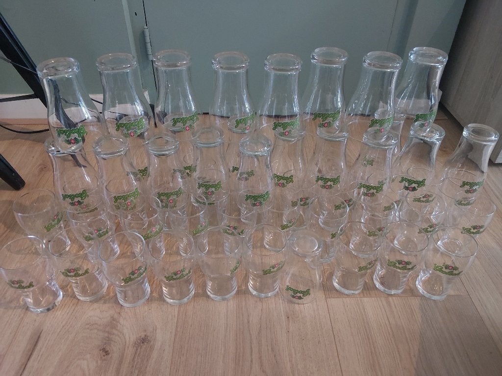 Grolsch bierglazen 50 stuks, Ophalen of Verzenden, Zo goed als nieuw, Bierglas