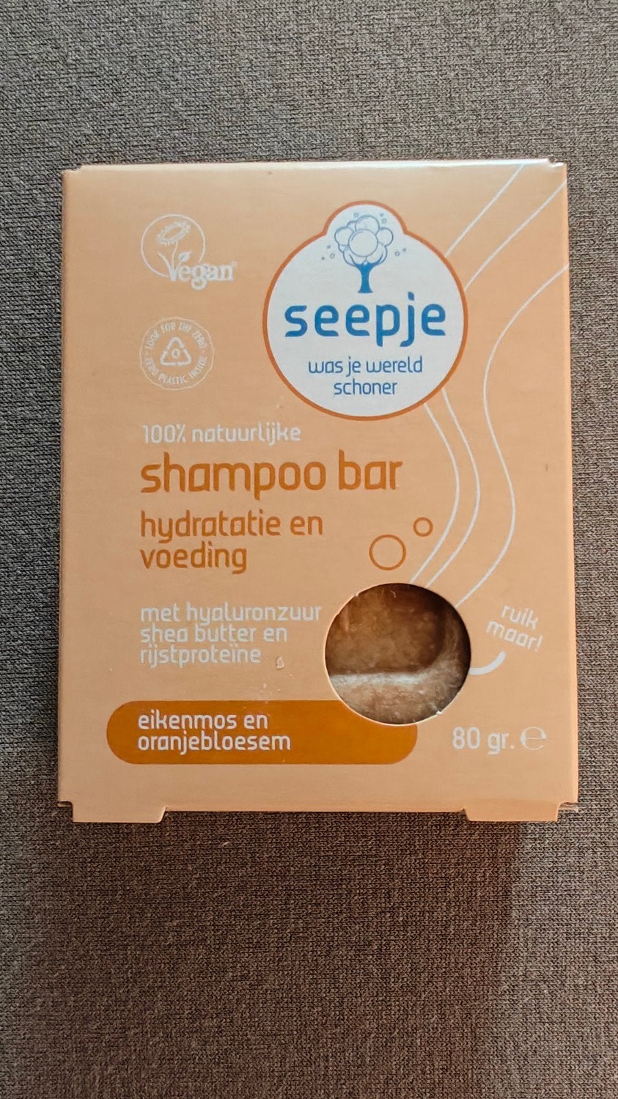 Seepje Shampoo Bar Eikenmos & Oranjebloesem - Nieuw, Ophalen of Verzenden, Nieuw, Shampoo of Conditioner