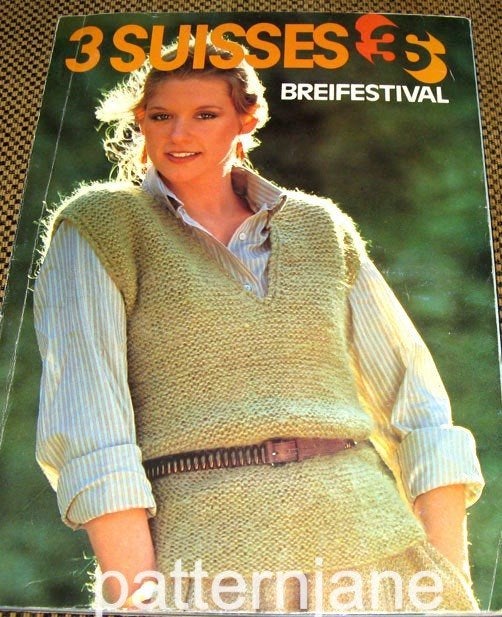 breien 3 suisses - breifestival 1979-1980 mooie vintage, Verzenden, Gebruikt, Breien of Haken, Patroon of Boek