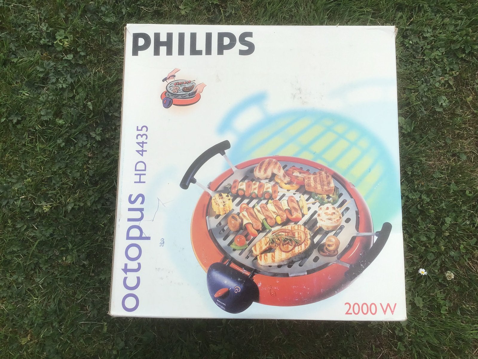 BBQ Barbeque electrisch Philips Octopus HD4435 tafelmodel, Ophalen of Verzenden, Gebruikt, Philips