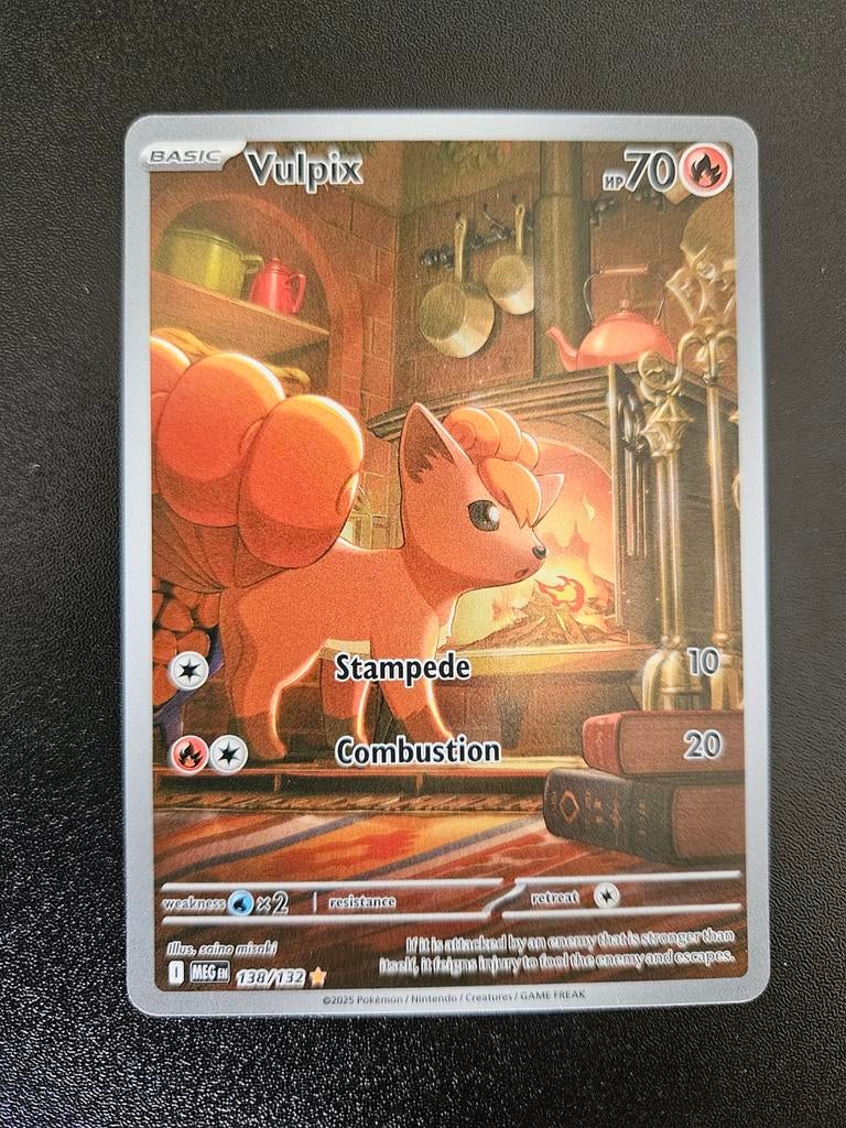 Vulpix Pokémon Kaart - Mint Conditie, Ophalen of Verzenden, Zo goed als nieuw, Losse kaart