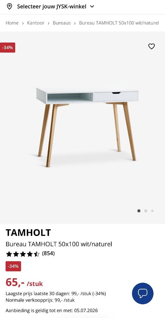 Desk, Huis en Inrichting, Bureaus, Ophalen, Gebruikt, Hout, Schoolbureau