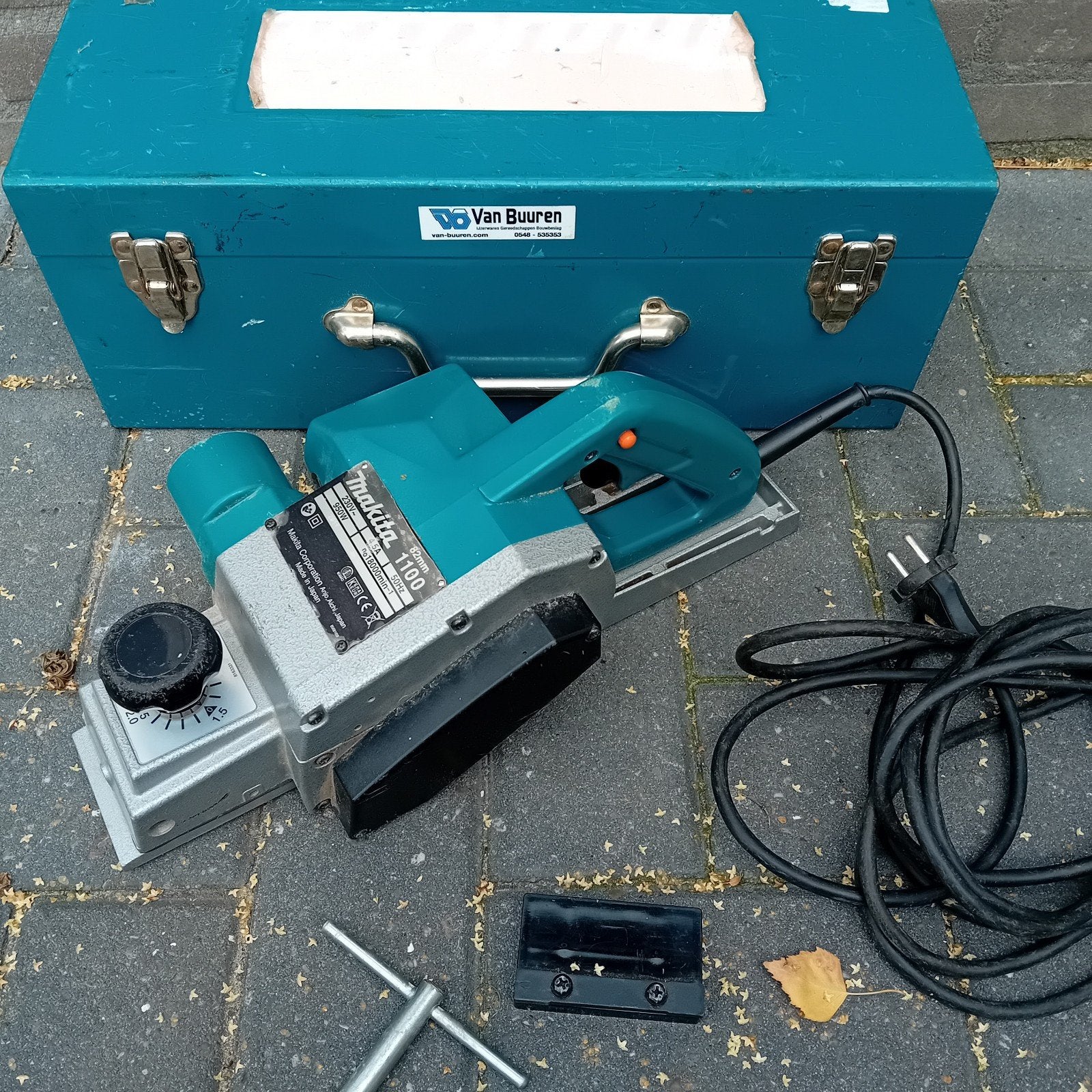makita 1100 schaafmachine 82mm, Doe-het-zelf en Verbouw, Ophalen of Verzenden, Gebruikt