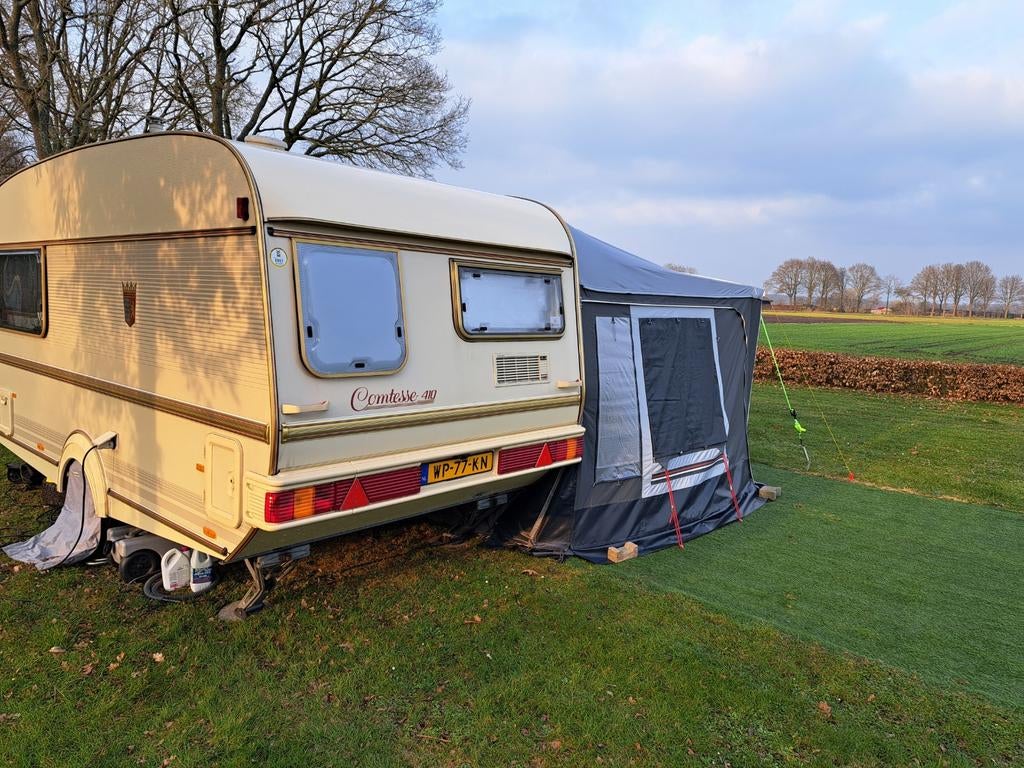 Zeer nette Tabbert 410 comtesse, Complete caravan/tent., Overige merken, Dwarsbed, Tot en met 2, 750 - 1000 kg