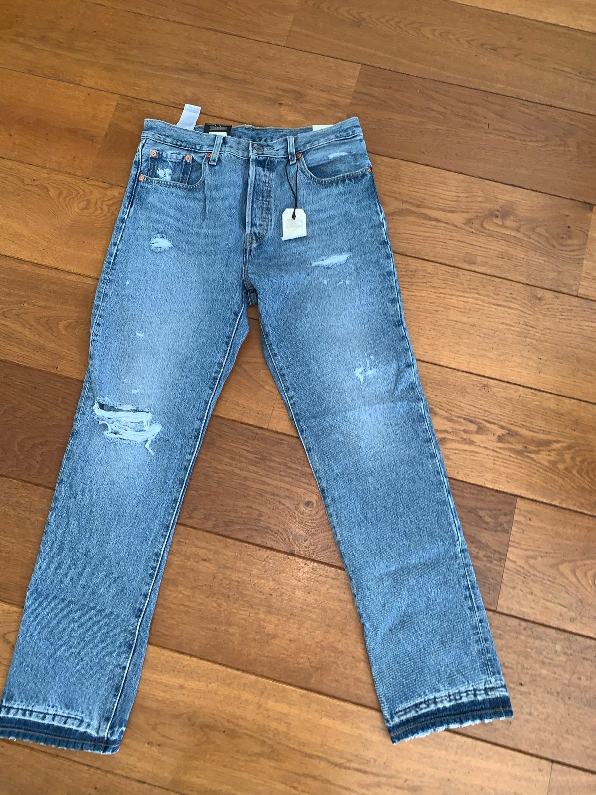 Nieuwe Levi's 501 Original Cropped Jeans W29 L30, Ophalen of Verzenden, Nieuw, Blauw, W28 - W29 (confectie 36)
