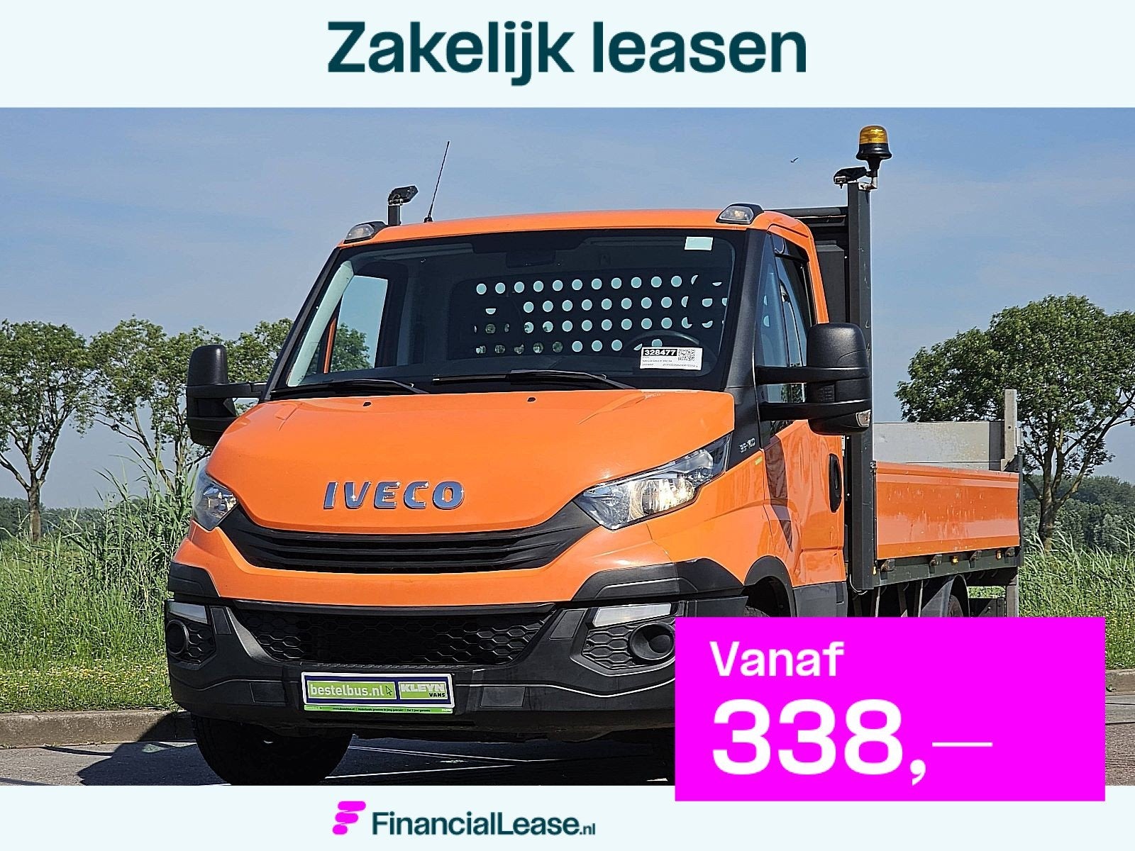 IVECO DAILY 35C14 ac laadklep euro6, 13 km/l, Gebruikt, Euro 6, Overige kleuren