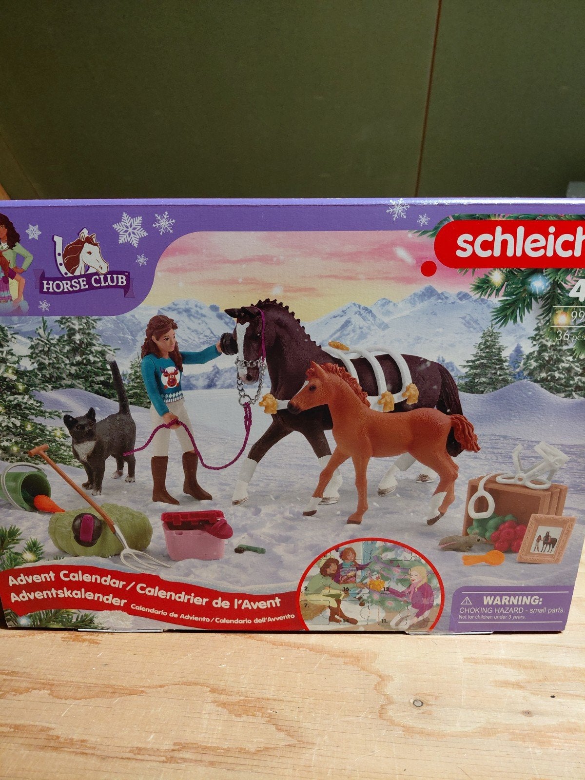 Schleich adventskalender, Ophalen of Verzenden, Zo goed als nieuw, Jongen of Meisje