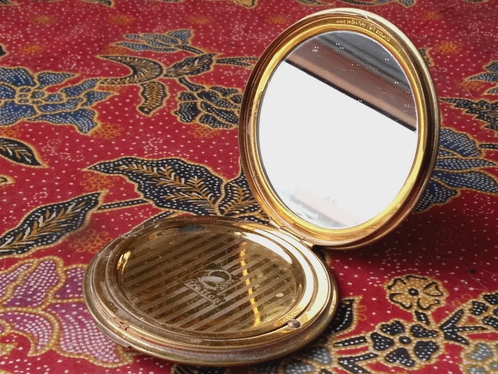 Oude vintage compact of poederdoos uit Engeland van Stratton, Antiek en Kunst, Ophalen of Verzenden