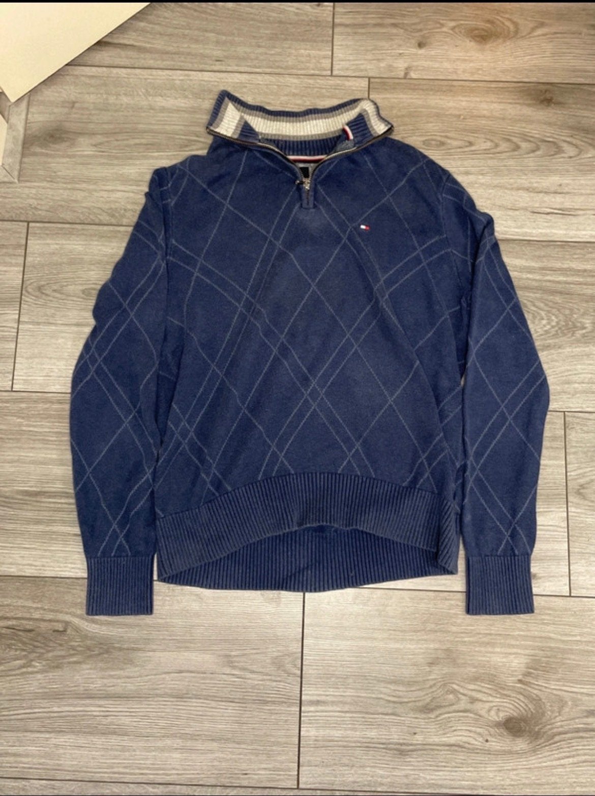 Tommy Hilfiger Quaterzip Maat S, Ophalen of Verzenden, Gedragen, Maat 46 (S) of kleiner, Blauw