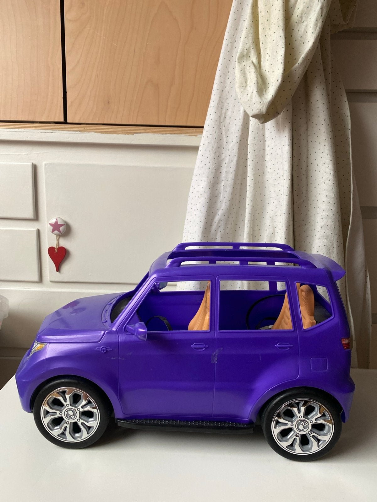 Barbie SUV paars speelgoedauto, Ophalen, Gebruikt