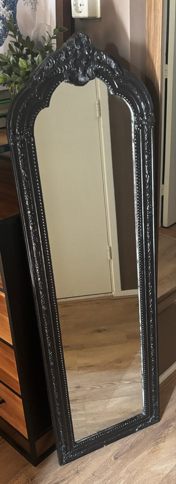 Barok spiegel zwart van Xenos - opknapper, Huis en Inrichting, Minder dan 50 cm, Gebruikt, 100 tot 150 cm, Ophalen of Verzenden